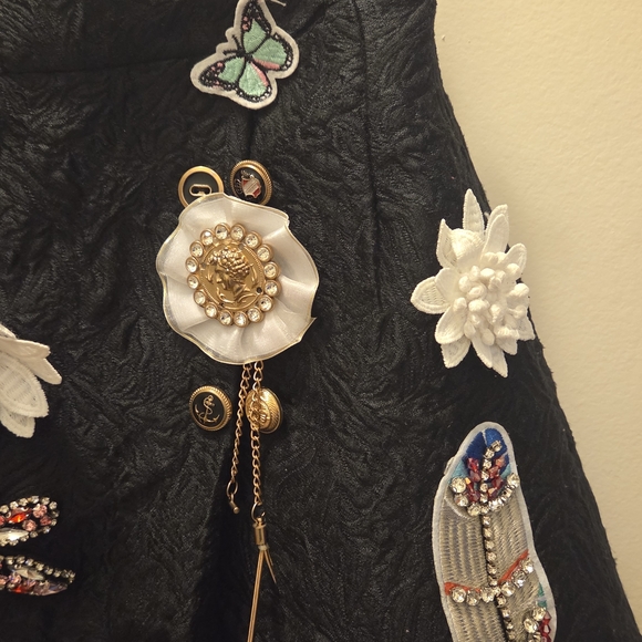 Dolce & Gabbana Black Embellished Skirt - Picture 6 of 13